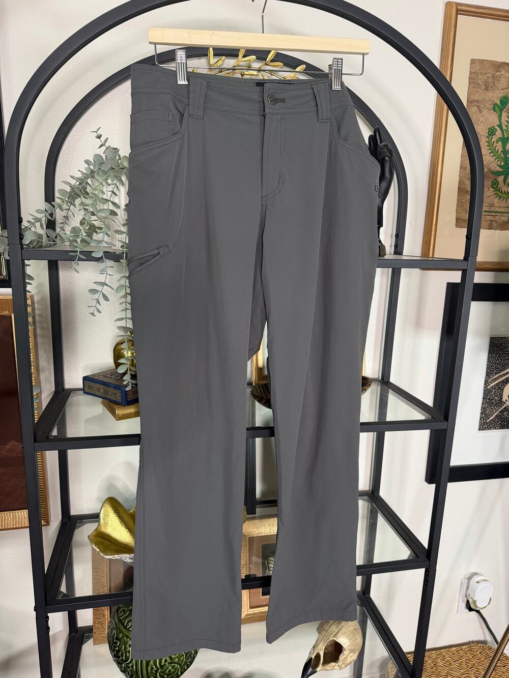 Outdoor Research Voodoo Pants Mens 32x30 Gray Softshell Hiking Climbing V042
